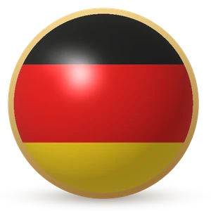 Esfera com a bandeira: Alemanha