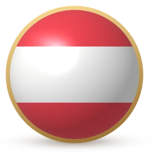 Esfera com a bandeira: Áustria