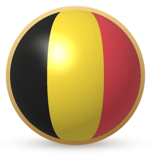 Esfera com a bandeira: Bélgica