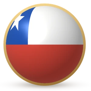 Esfera com a bandeira: Chile