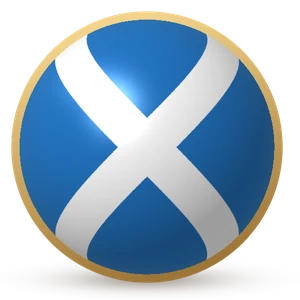 Esfera com a bandeira: Escócia
