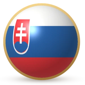 Esfera com a bandeira: Eslováquia