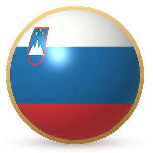 Esfera com a bandeira: Eslovênia