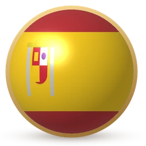 Esfera com a bandeira: Espanha
