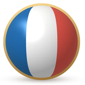 Esfera com a bandeira: França