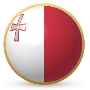Esfera com a bandeira: Malta