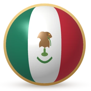 Esfera com a bandeira: México
