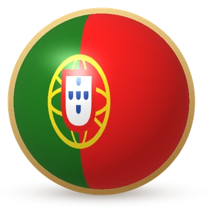 Esfera com a bandeira: Portugal