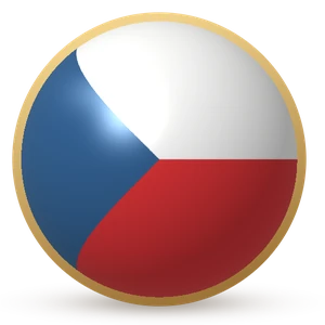 Esfera com a bandeira: República Tcheca
