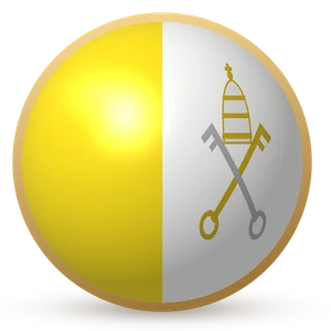 Esfera com a bandeira: Vaticano