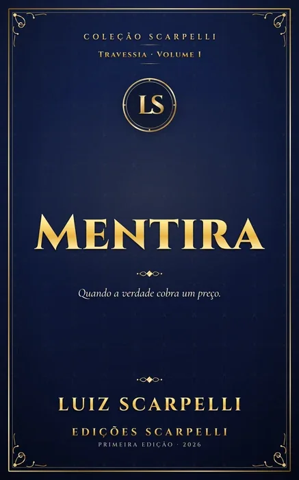 Capa do livro Mentira, de Luiz Scarpelli