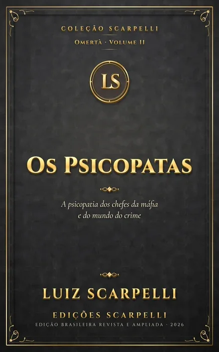 Capa do livro Os Psicopatas, de Luiz Scarpelli