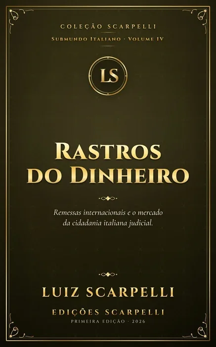 Capa do livro Rastros do Dinheiro, de Luiz Scarpelli