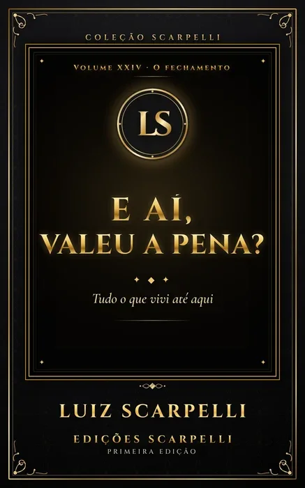 Capa do livro E aí, valeu a pena?, de Luiz Scarpelli